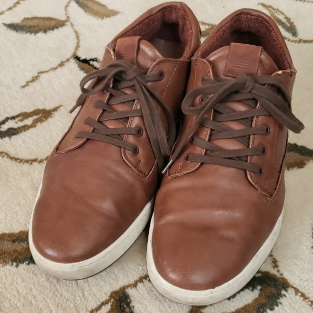 Aldo Mens Nerrawia Casual Shoes Brown Cognac Lace Up Round Toe 9.5 EUR 42.5 - Picture 6 of 16